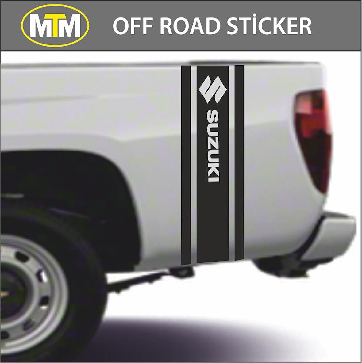 Suzuki Yan Şerit Off Road Sticker 2 Adet